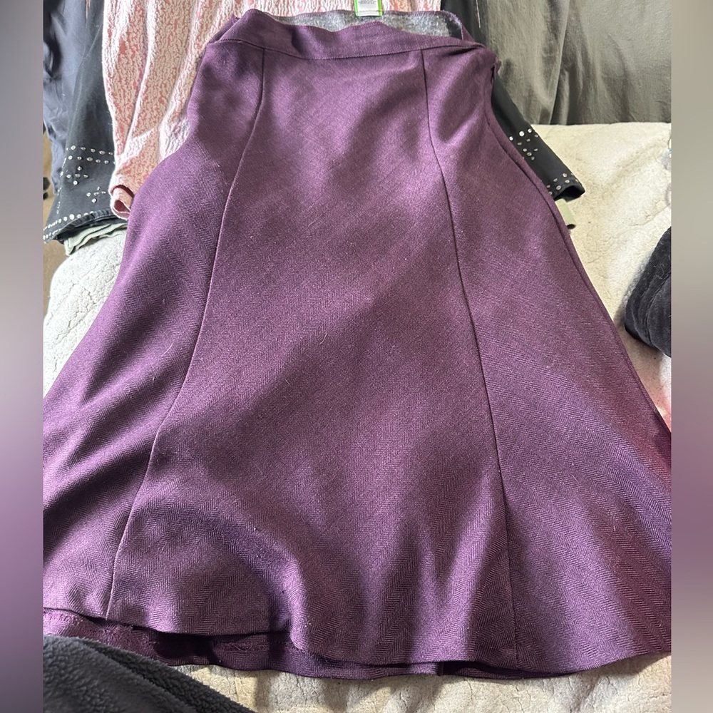 Purple flare A-line skirt!